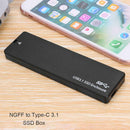 USB 3.1 SSD Hard Drive Enclosure to NGFF SATA M.2 External Hard Disk Case for PC