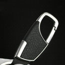 Black Men Creative Metal Leather Key Chain Ring Keyfob Keychain Car Keyring G9E5