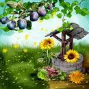 Garden 5D DIY Full Round Drill Diamond Painting Decor Needlework (C1298) A