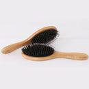 Comb Portable Hair Brush Massage Styling Tool Boar Bristle Wood Handle Durable