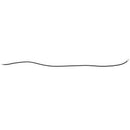 3mm Black Rubber Cord Necklace with Stainless Steel Closure - 18 Inch Q4Y3