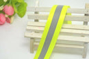 Reflective Tape 1" Sew-On lime yellow, fabric trim vest  6M=20 Foot