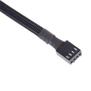 1 To 4 4-Pin TX4 PWM CPU Cooling Fan Splitter Adapter Braided Power Cable M&