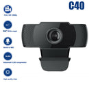 1080P HD Webcam USB Plug and Play Widescreen Built-in MIC Web Camera for PC