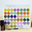 4 Sheets Essential Oil Bottle Cap Labels Aromatherapy Vial Stickers  English