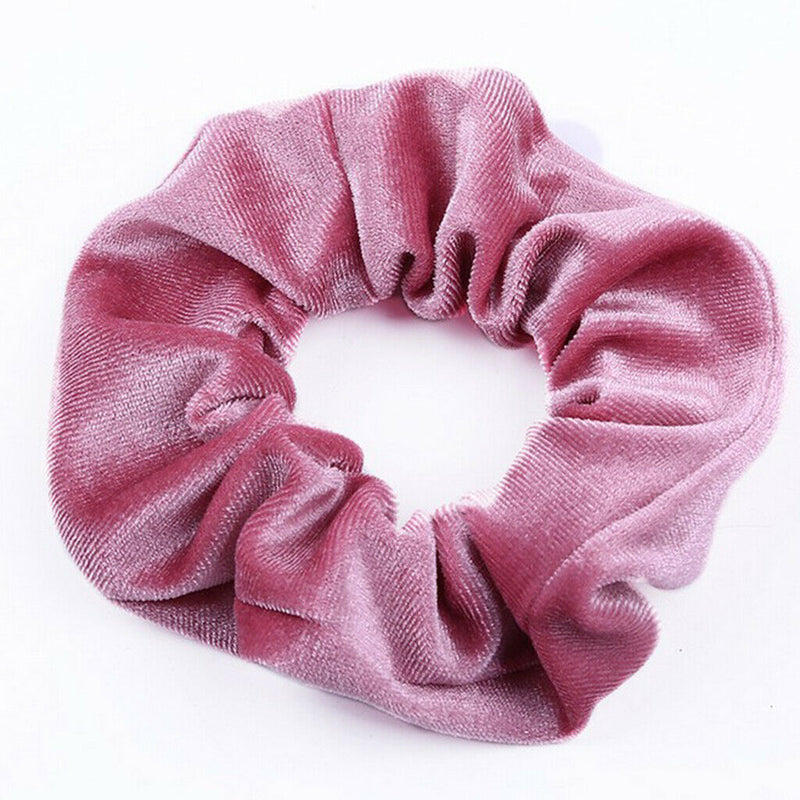 Pack of 2 Hair Scrunchies Velvet Elastic Bobbles Hair Bands - Soft Scrunchy Hair