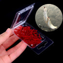 50X Soft Lure Fishing Simulation Earthworm red Worms Artificial Fishinglur M&E