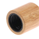Bamboo Wood Bottle Perfume Empty Oil Bottle Stainless Roll On Ball Aromather Ew