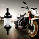 Black Fuel Filter 93.5 * 27.2 mm Glass Oil Cleaner Inline Fuel Filter Motorcycle
