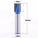 2 Pieces Professional CNC Router Bit Tungsten Carbide End Mill Cutter Bit - 8mm