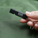 Outdoors Portable Keychain Whistle Double Pipe Emergency Survival Whistle