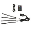 LED Car Interior Atmosphere Neon Lights Strip, Music Control with IR Remote