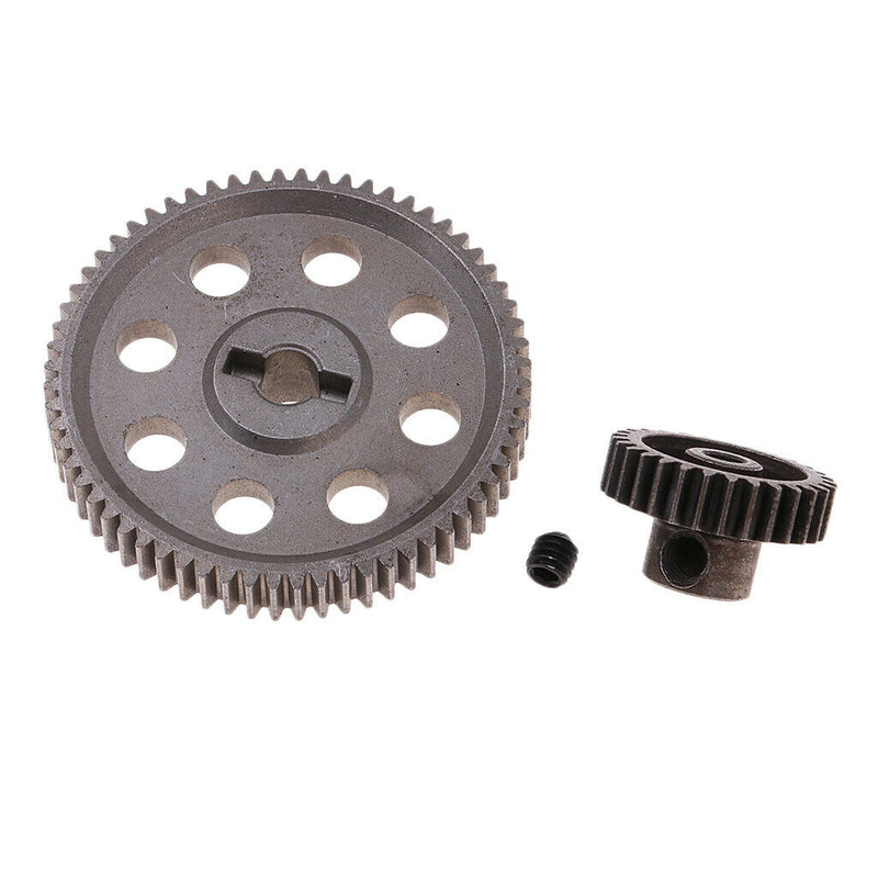 Metal Reduction Gear 64T + Motor Pinion 29T for HSP RC 94123 Upgrade Parts