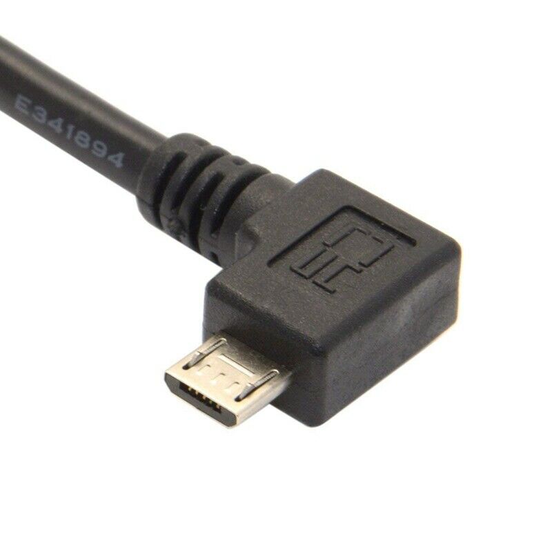 Right Angled 90 Degree Micro-USB Male to USB 2.0 Data Charge Cable for Cell U6C7
