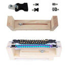 Adjustable DIY Wood Paracord Jig Bracelet Maker Wristband Knitting Tool (B)