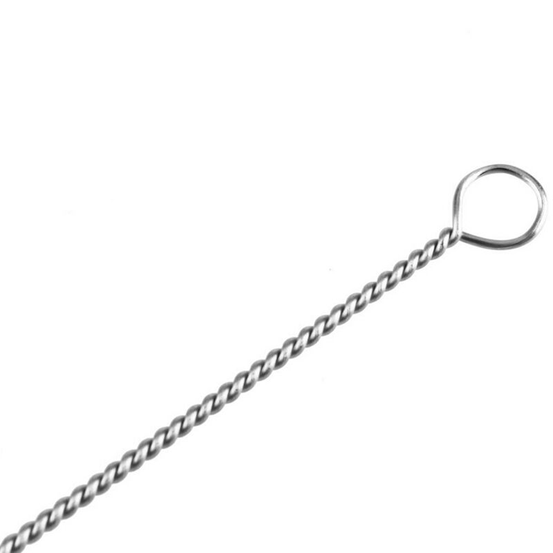 2pcs NEW STAINLESS STEEL DRINKING STRAW CLEANER BRUSH REUSABLE WASHABLE AC24