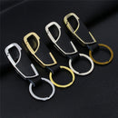 Men Creative Metal Faux Leather Key Chain Ring Keyfob Car Keyrings Keychain G JR