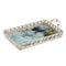 Rectangle Golden Mirror Candle Table Centrepiece Serving Tray Decorative Plate