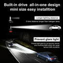 H4 LED Headlight Bulbs 12000Lm 6000K Bright All-In-One Conversion Kit 360 D