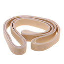 2Pcs 10 Meters Long DIY Crafts Leather Strap for Belt 15mm Wide Beige Brown