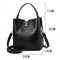 Retro Alligator Bucket Bags Women Crocodile Pattern Handbag Capacity Casual F9H3