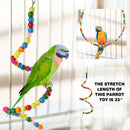 8pcs Bird Parrot Swing Toys Chewing Hanging Hammock Bell Pet Climbing Ladder Kw
