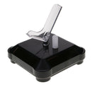 360-degree Rotating Display Stand - Solar or AA Battery Powered Black