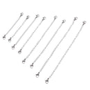 8PCS Necklace Chain Extender With Lobster Clasp Jewelry Making Accessories