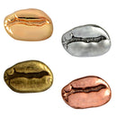 4pcs Collar Shirt Badge Brooch Lapel Pin Jewelry Coffee Beans Mini Size