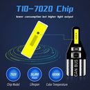 10Pcs LED T10 501 194 W5W 7020SMD Car CANBUS Error Free Wedge Light Bulb Wh Gn
