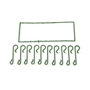 10X Small Green Christmas Ornament tree Hook Decoration Hanger Wire 3CAU
