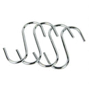 4-Pack Mini S Shaped Hooks Hanging Hooks Chrome Plated Multi-function Hooks