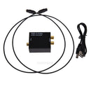 Digital Optical Coax Coaxial Toslink to Analog RCA L/R Converter Adapter