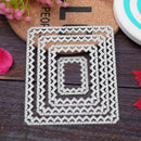 4pcs Metal Cutting Dies Stencils for DIY Scrapbook Photo (Rectangular Love)