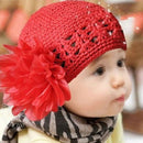 Cute Flower Baby Cap Kids Newborn Toddler Girl Knit Crochet Beanie Hat Acc ENY