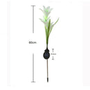 Solar Powered Lily Flower LED Light Yard Garden Path Landscape Lamp Outdoor