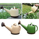 2pcs 4L Watering Can Plant Watering Jug Container Easy Pouring Green/Beige