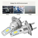 H7 LED Headlight Bulbs Conversion Kit Hi/Lo Beam 80W 4000LM 6000K Super Bright3C