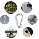 5Pcs Strong 304 Stainless Steel Spring Snap Carabiner Quick Link Ring Hook