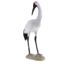 Garden Bird Ornament Realistic Red-crowned Crane Animal Outdoor Statue NEW