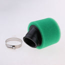 Green 42mm Bent Angled Foam Air Filter 125cc Pit Quad Dirt Bike ATV Buggy