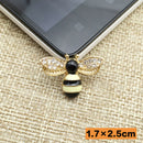 20 Pieces Alloy Bee Shape Rhinestone Flatback Embellishments for Clothing