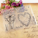 Christmas heart flower Silicone Stamp DIY Scrapbooking Photo Album Decorat 3C