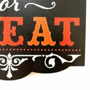 New Age Scare Halloween Party Trick or Treat Hanging Sign Decoration, Board