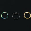 6 lot Captive Bead Rings Hoops BCR Thickness:16gauge (1.2mm) X 5/16"(8mm) V6K2