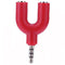 3.5mm Stereo Audio Jack Earphone Headphone 2 Way U Splitter Adapter