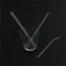 3PCs Reusable Clear Glass Water Drinking Straws with Brush Bar Accessor ksTEUS