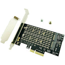 Pcie To M2/M.2 Adapter M.2 Ngff To Desktop Pcie X4 X8 X16 Nvme Sata Dual Ss G5A7