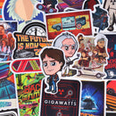 50Pcs Back To The Future Skateboard Anime Movie Stickers Laptop Luggage Deca&+