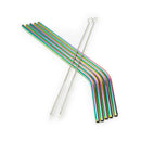 Stainless steel straws iridescence colors Fits 20 oz Tumbler, Extra Long Re